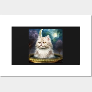 White Persian Cat Posters and Art